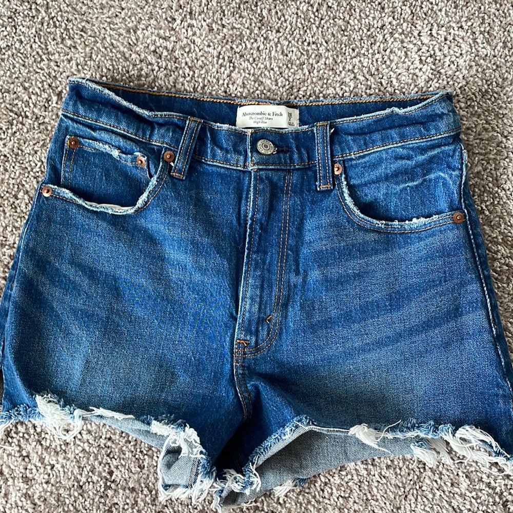 Abercrombie & Fitch Cutoff Short High Rose size 26
